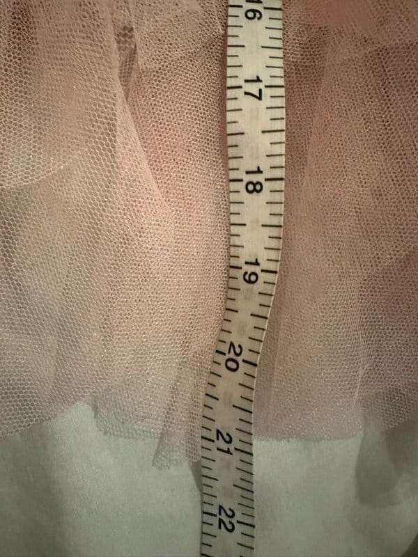 Tulle Rose Pink Tulle Net Mesh Chiffon Ruffle Festival Skirt