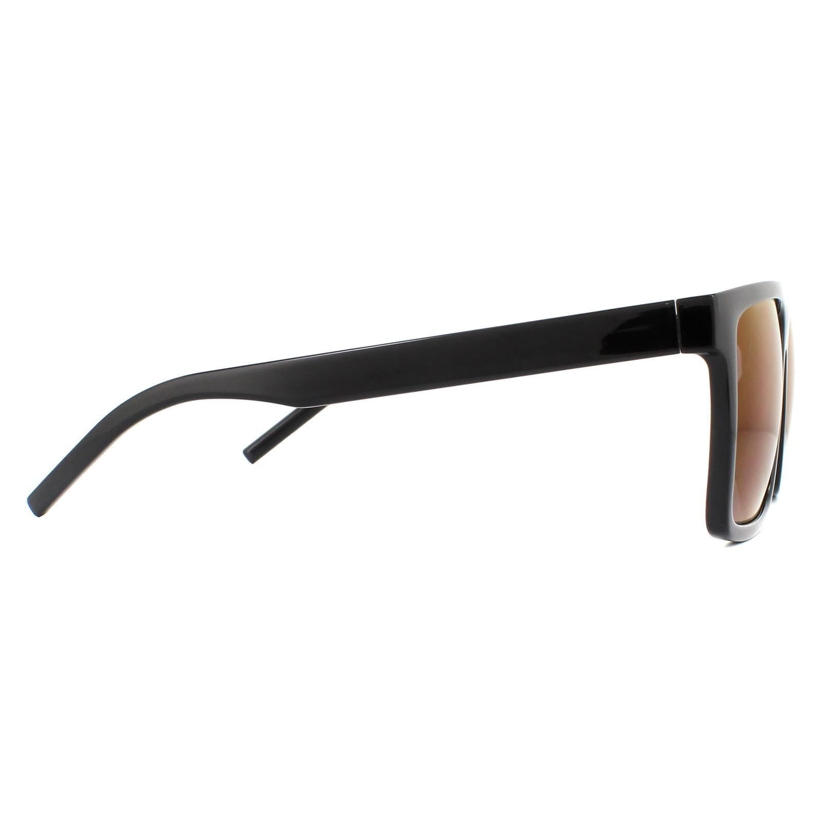 HUGO HUGO Men's Square Black Red Sunglasses - 4