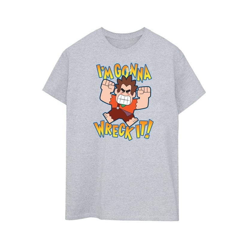 Wreck-It Ralph Wreck-It Ralph Men's I´m Gonna Wreck It T-Shirt in Grey - 1