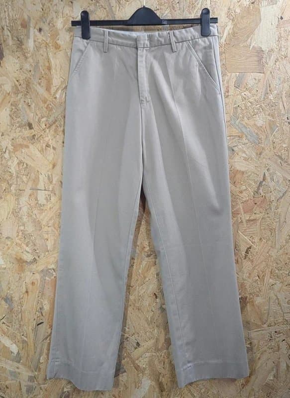 Levis Levis Sta-Prest Chino Trousers W30 L30 Beige Straight Leg Centre-Creased Pants