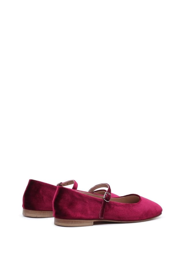 Hush Puppies Hush Puppies Women's Pasha Velvet Ballerina in Wine - 2