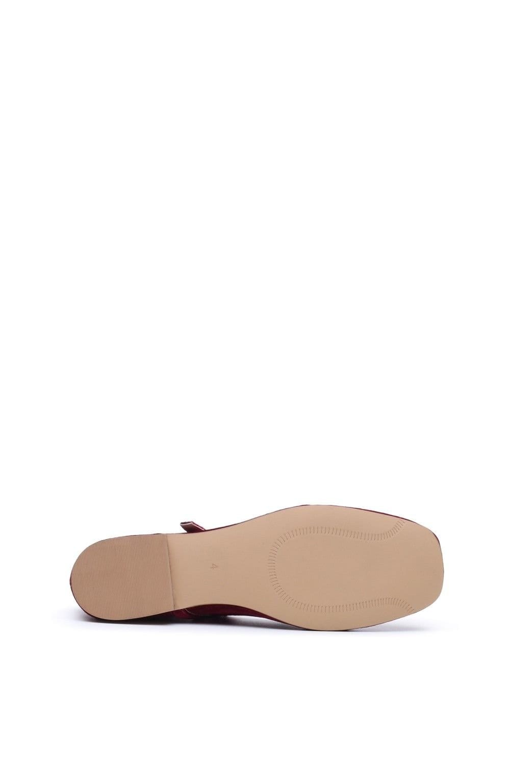 Hush Puppies Hush Puppies Women's Pasha Velvet Ballerina in Wine - 4
