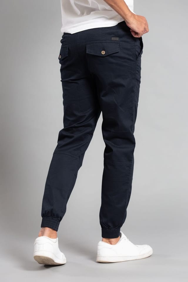 Tokyo Laundry Tokyo Laundry Men's Cotton Cuffed Trouser in Navy - 2