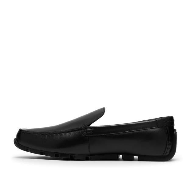 Clarks Clarks Men's Corsley Plain Black Leather Loafers, Slip Ons - 2