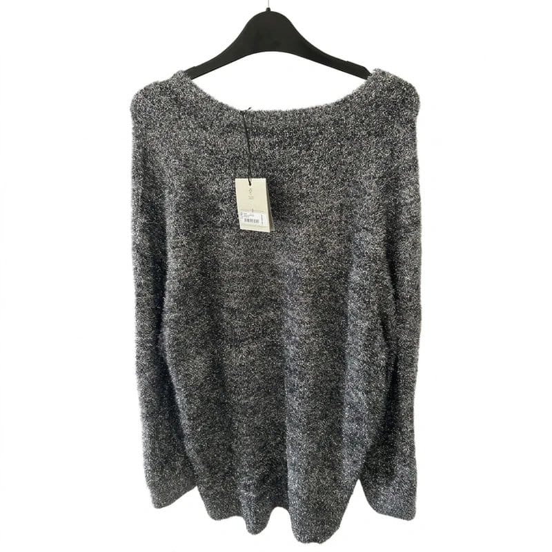AllSaints Gunmetal Grey Jumper Dress - Size L (12-14)