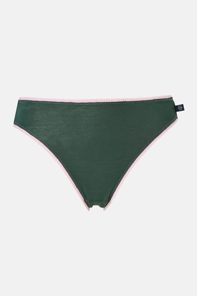 British Boxers British Boxers Women's Pack of Four "Juniper" Bamboo High Leg Knickers - 2