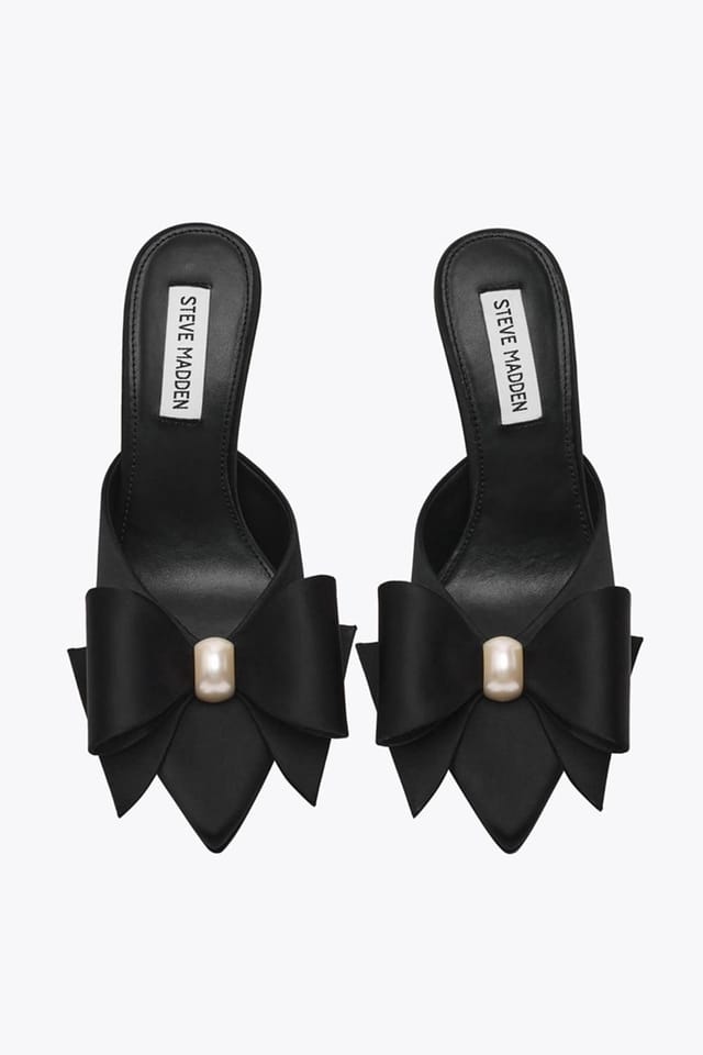 Steve Madden STEVE MADDEN Women's 'Destini Heel Black' Fabric Heels in Black - 3