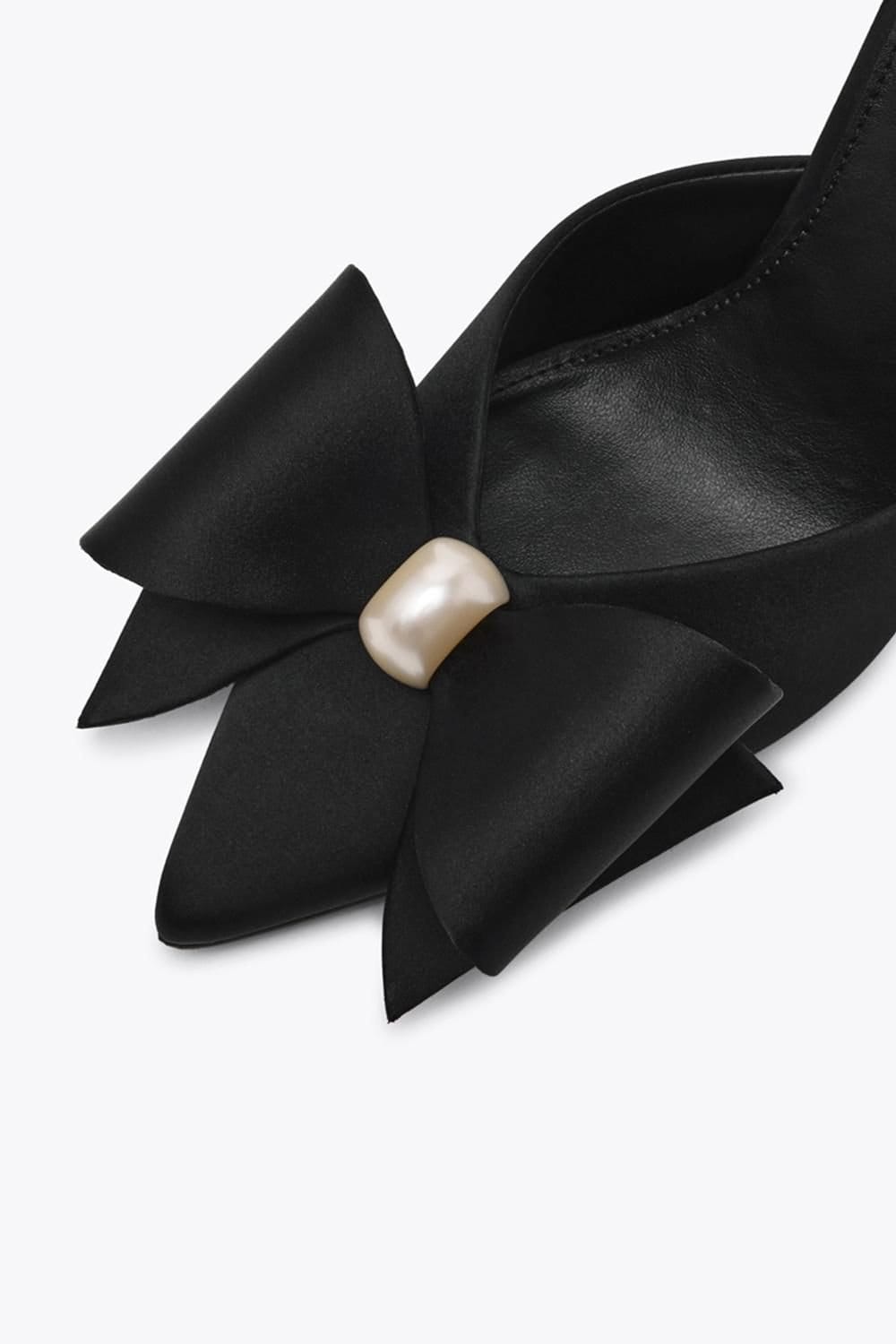 Steve Madden STEVE MADDEN Women's 'Destini Heel Black' Fabric Heels in Black - 4