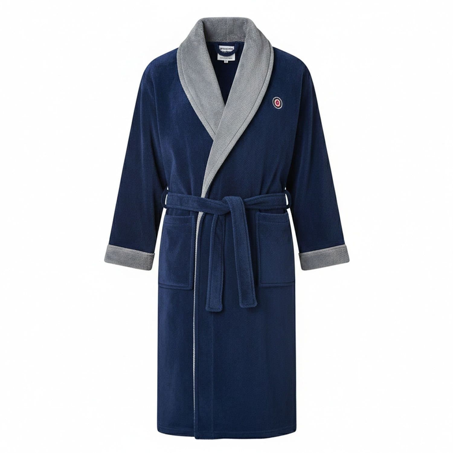 Lambretta Lambretta Navy Fleece Dressing Gown for Men