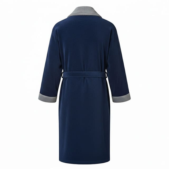 Lambretta Lambretta Men's Luxury AW25 Dressing Gown in Navy - 2