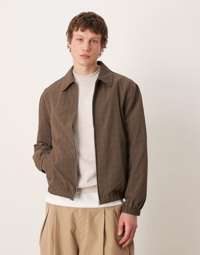 ASOS ASOS DESIGN oversized jacket in khaki - 1