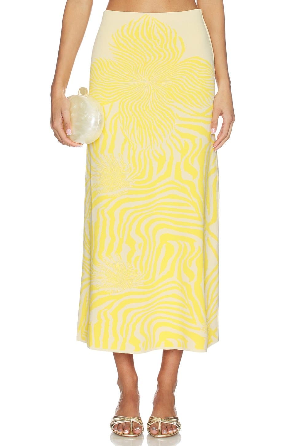 revolve Revolve Alexis Jazlyn Skirt in Yellow Bloom