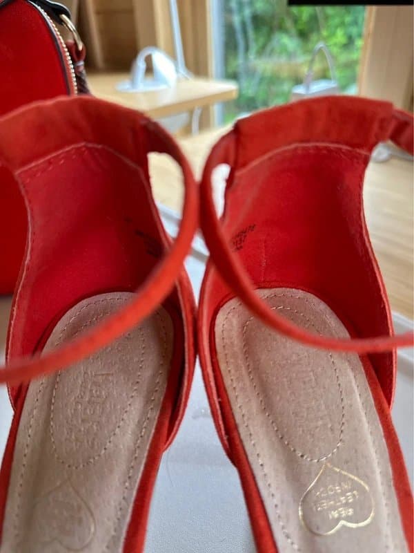 New Look Orange high heels wide fit