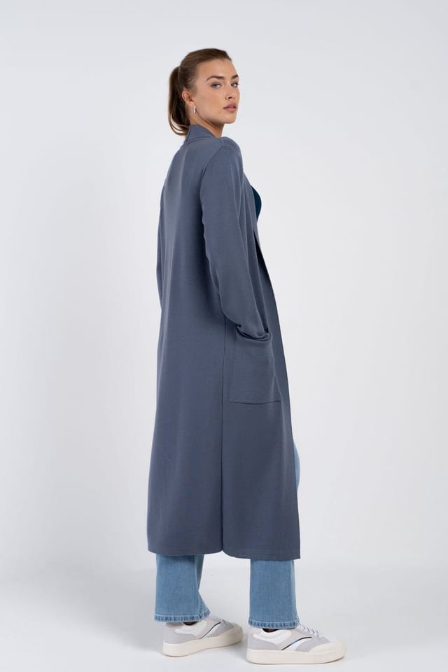 Kettlewell Kettlewell Women's Seraphina Longline Cardigan in Mid Grey - 3