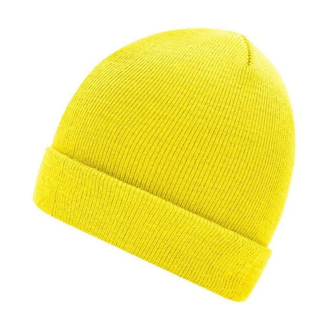 Myrtle Beach Myrtle Beach Men's Knitted Beanie in Yellow - 2