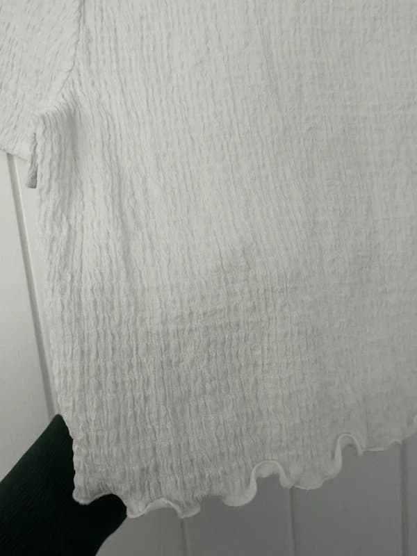 New Look White textured top