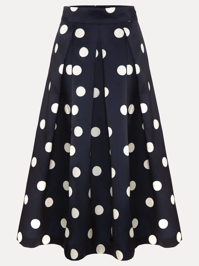 Phase Eight Phase Eight Women's Celeste Midi Skirt in Dark Navy - 2