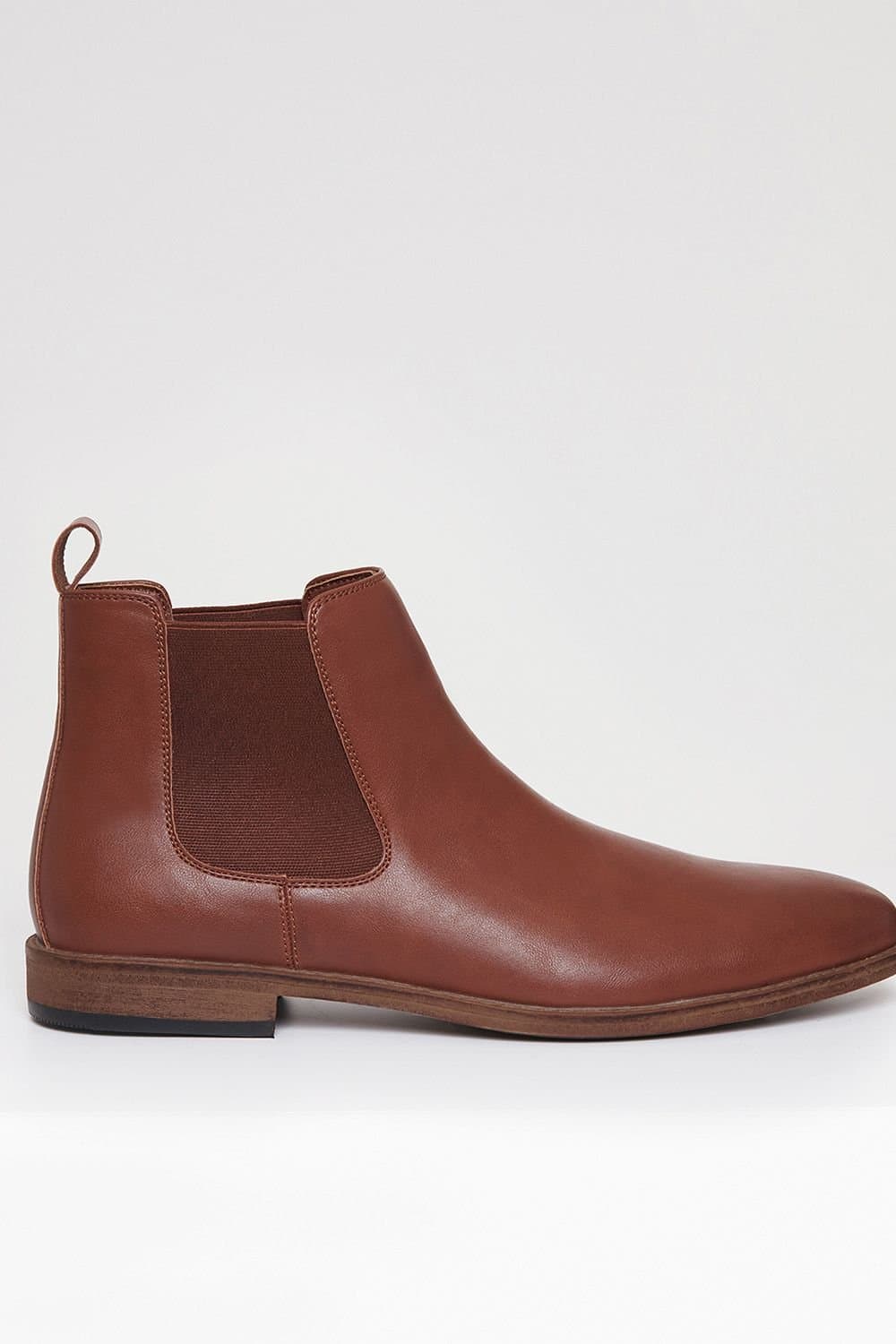 Threadbare Threadbare Brown Faux Leather Chelsea Boots
