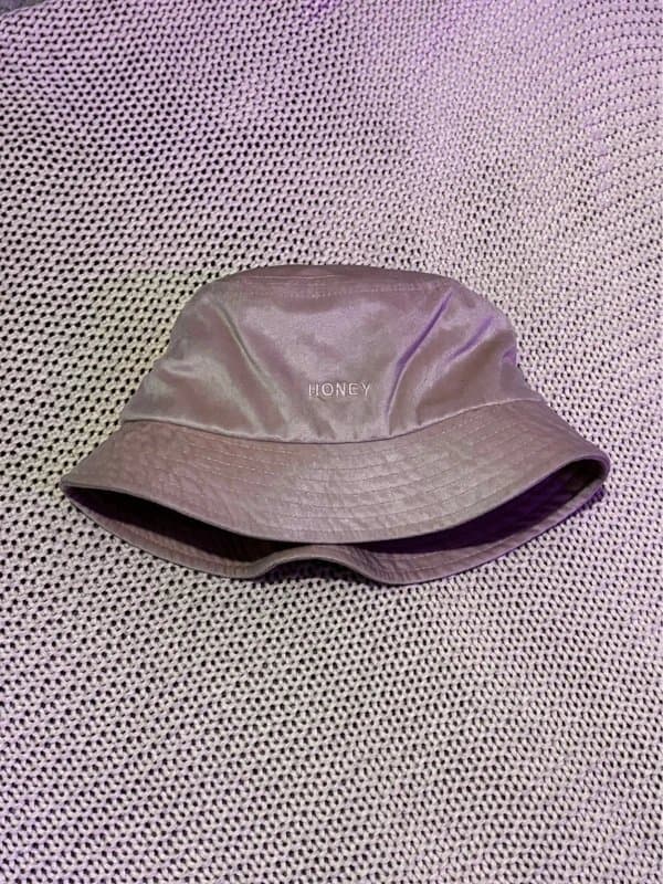 Bershka Pink velvet bucket hat