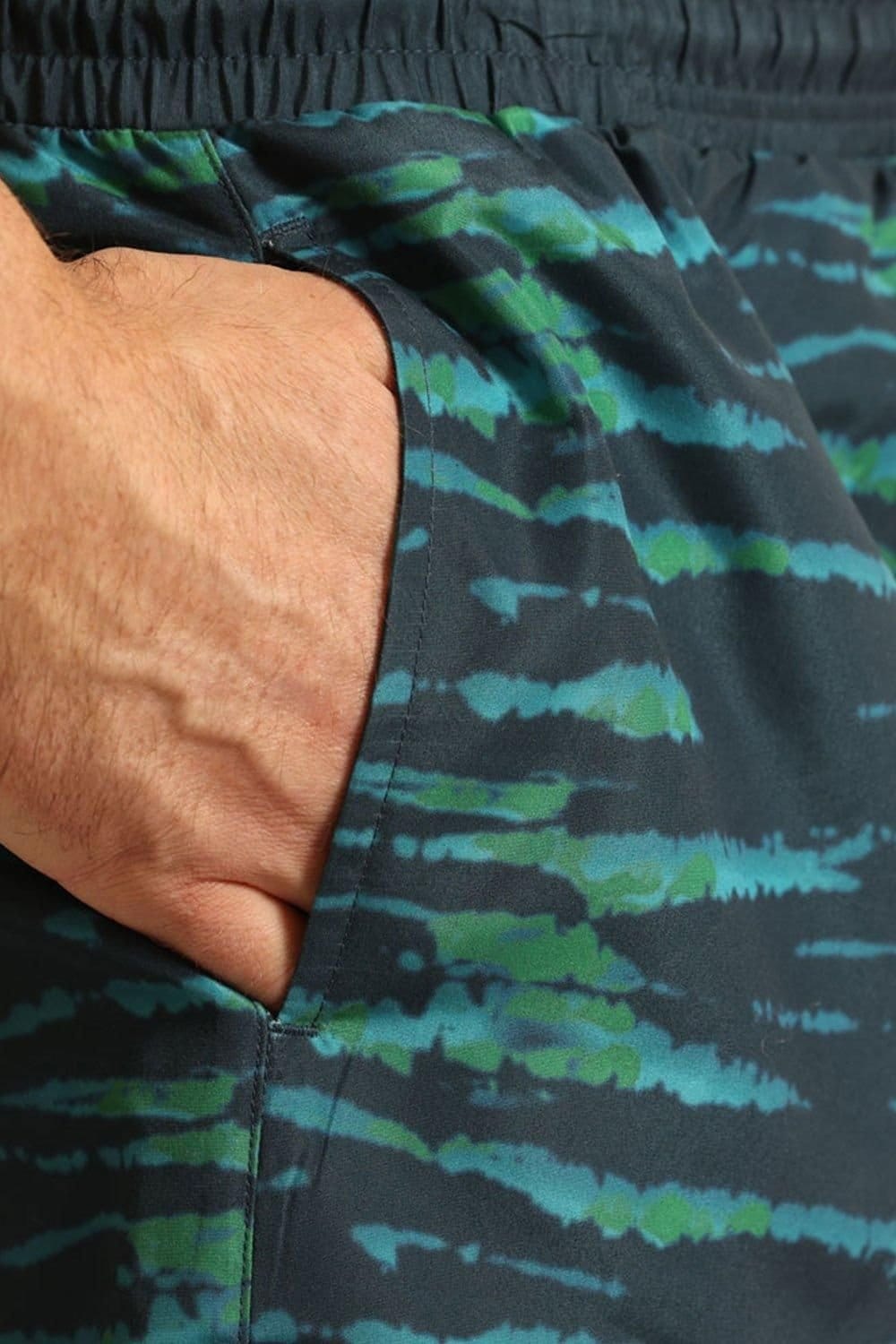 RIPT Essentials RIPT Essentials Men's Tie Dye Print Swim Shorts in Blue - 4