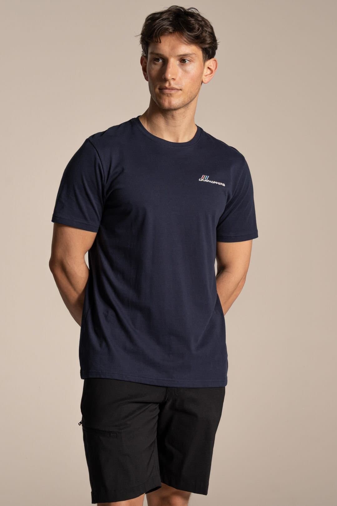 Craghoppers Craghoppers Men's Lucent Relaxed Fit Short Sleeved T-Shirt in Dark Blue