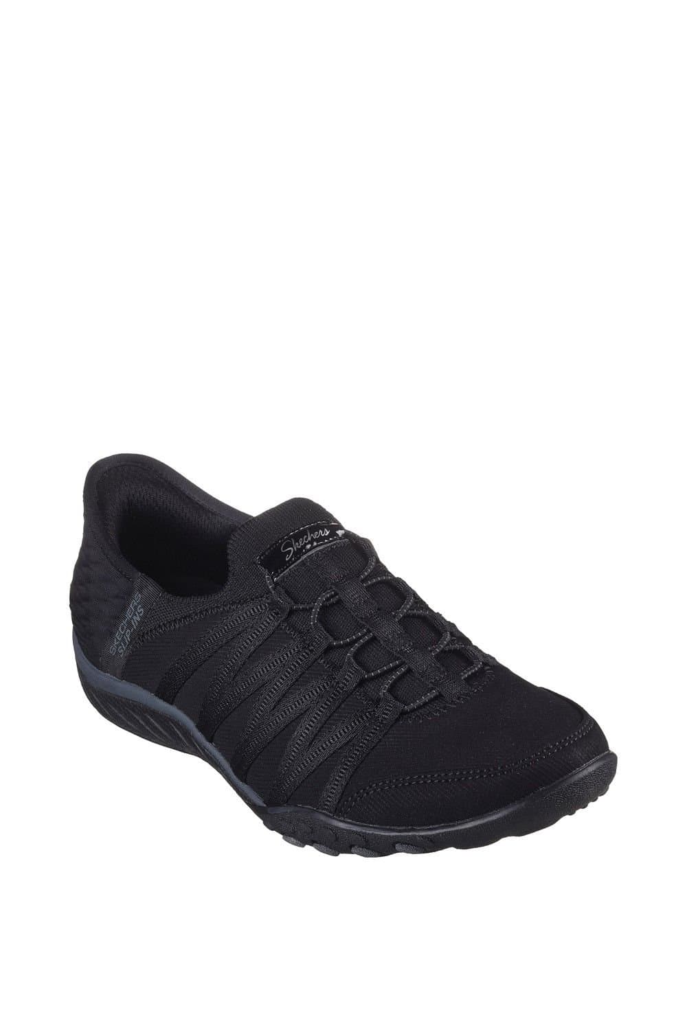 Skechers Skechers Women's Breathe-Easy - Roll-With-Me Trainer in Black