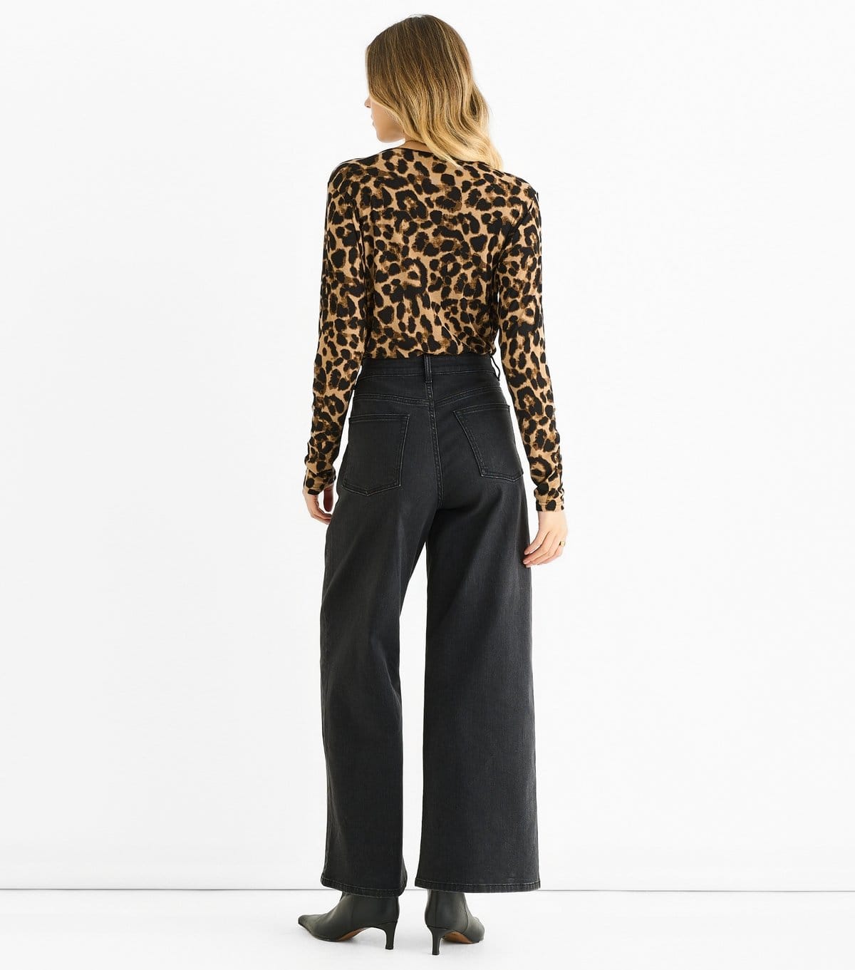 Gini London Women's Mid Brown Leopard Print Wrap Bodysuit Gini London New Look - 4