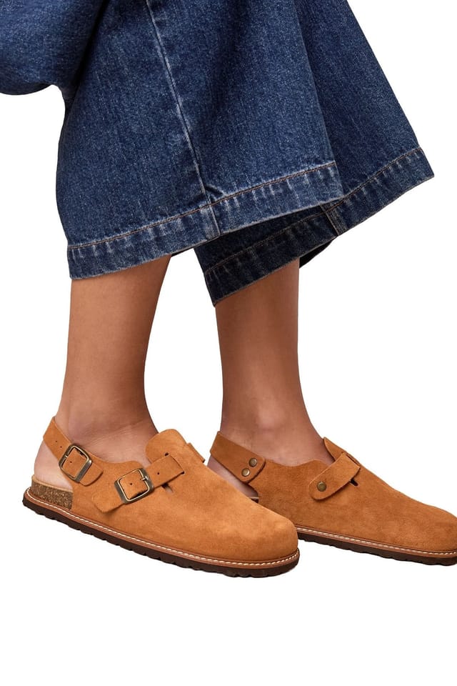 Celtic & Co Celtic & Co Women's Welt Sole Sling Back Clogs in Light Tan - 2