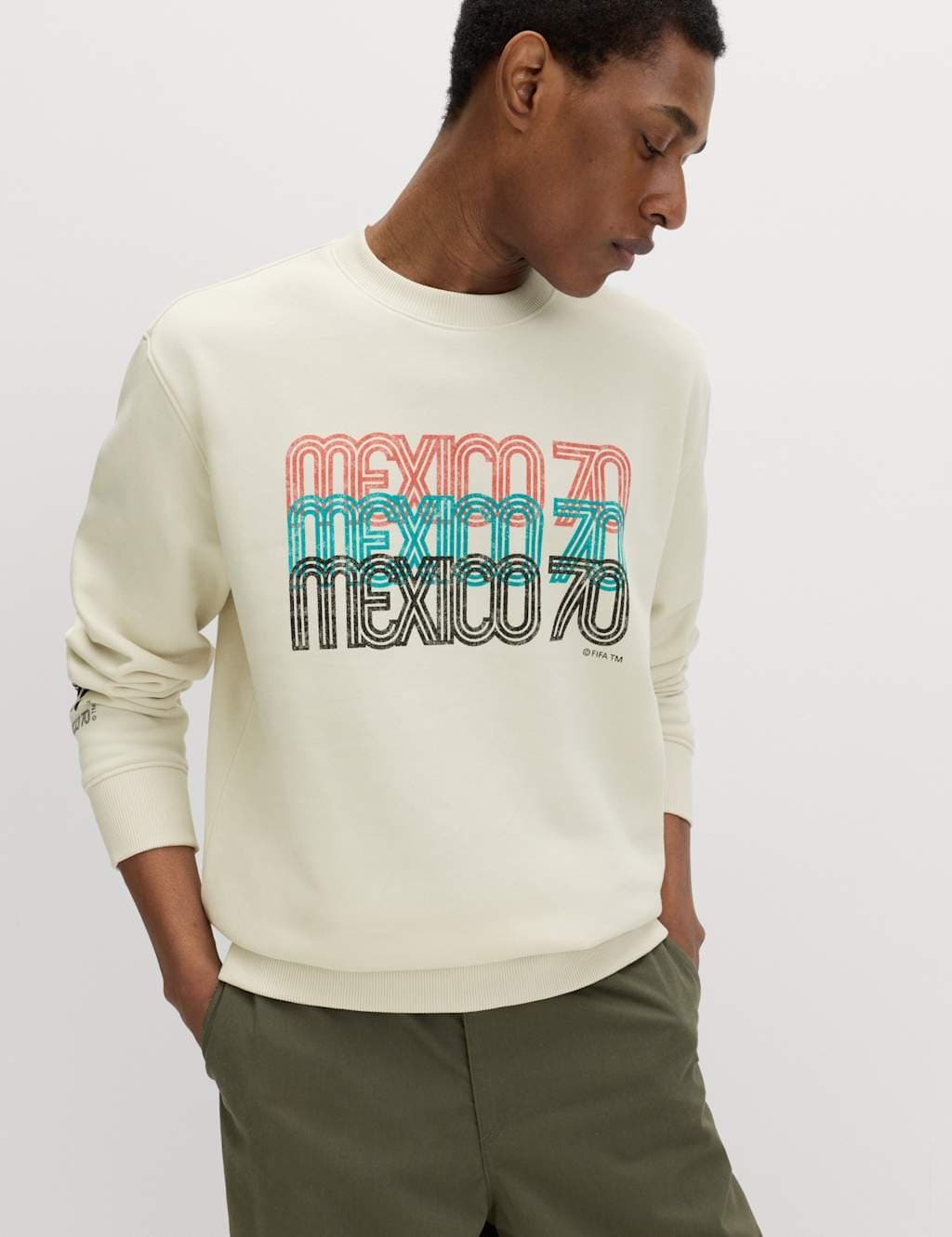 Marks & Spencer M&S FIFA™ Classics Sweatshirt Mexico Ecru