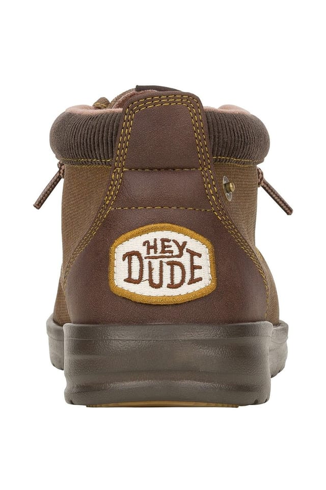 HEY DUDE Hey Dude Men's Wally Mid GripR Boots in Brown - 2