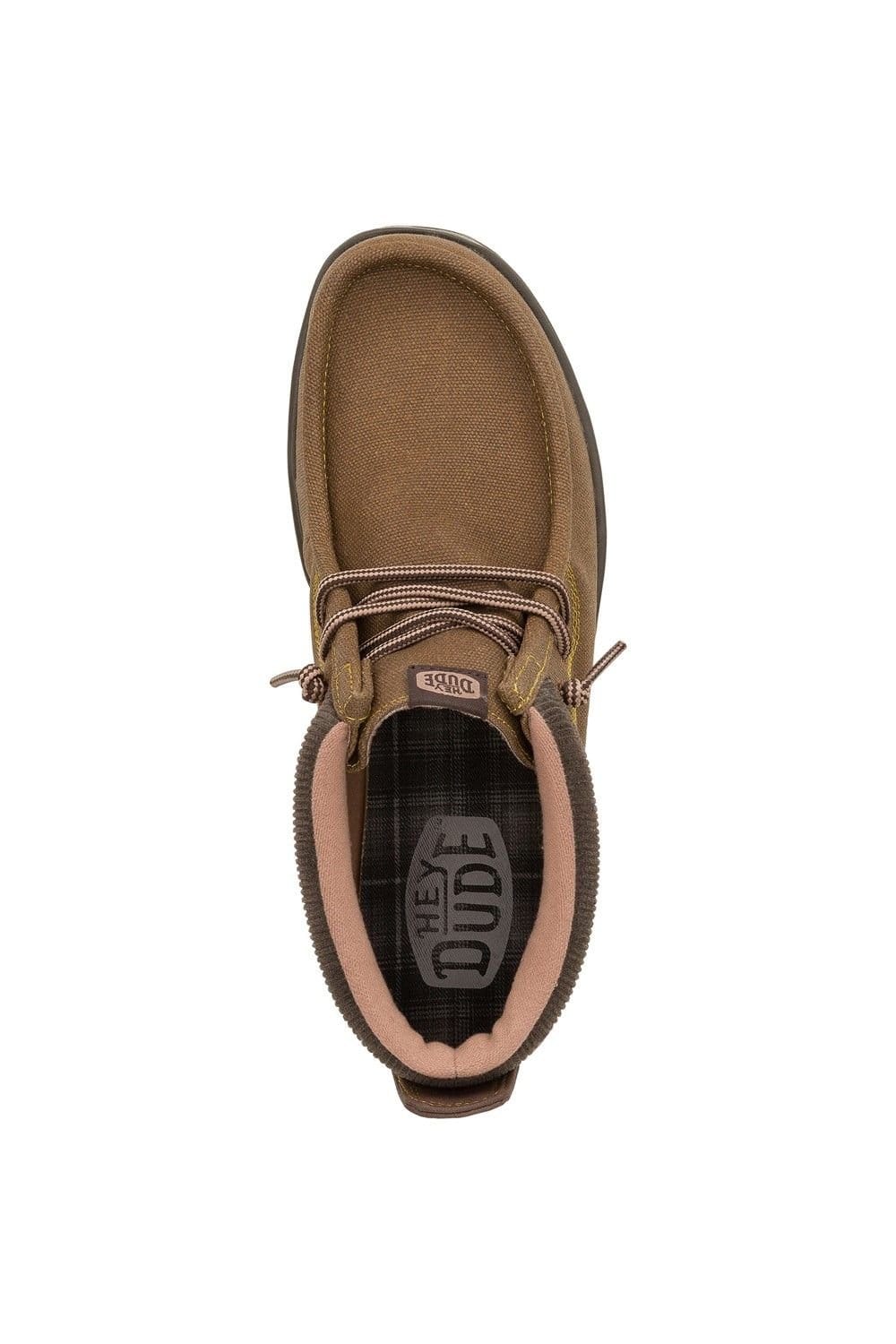 HEY DUDE Hey Dude Men's Wally Mid GripR Boots in Brown - 4