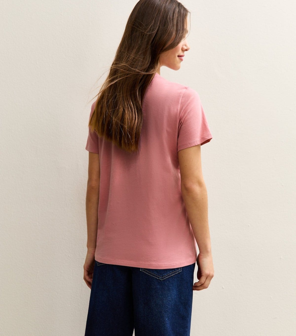 New Look Women's Petite Mid Pink Relaxed Crew Neck T-Shirt New Look - 4