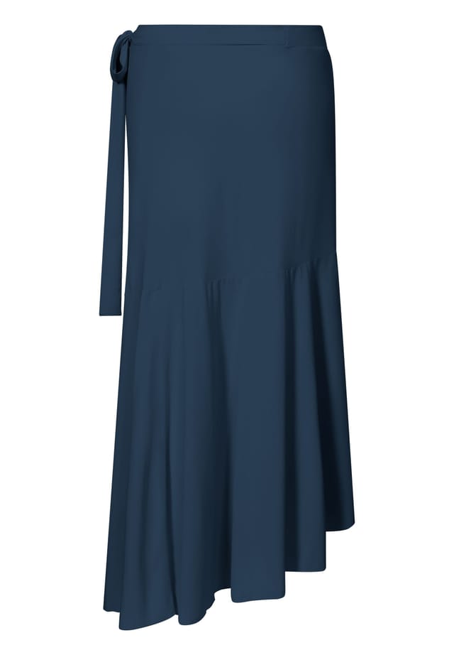 Kalani Sunwear Kalani Sunwear Women's Rio UV Wrap Skirt in Navy - 2