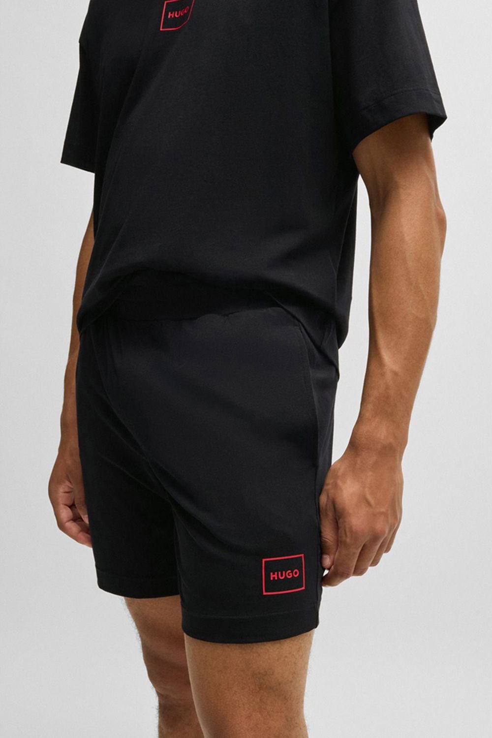 HUGO Hugo Men's Laze Box Logo Shorts Black - 3