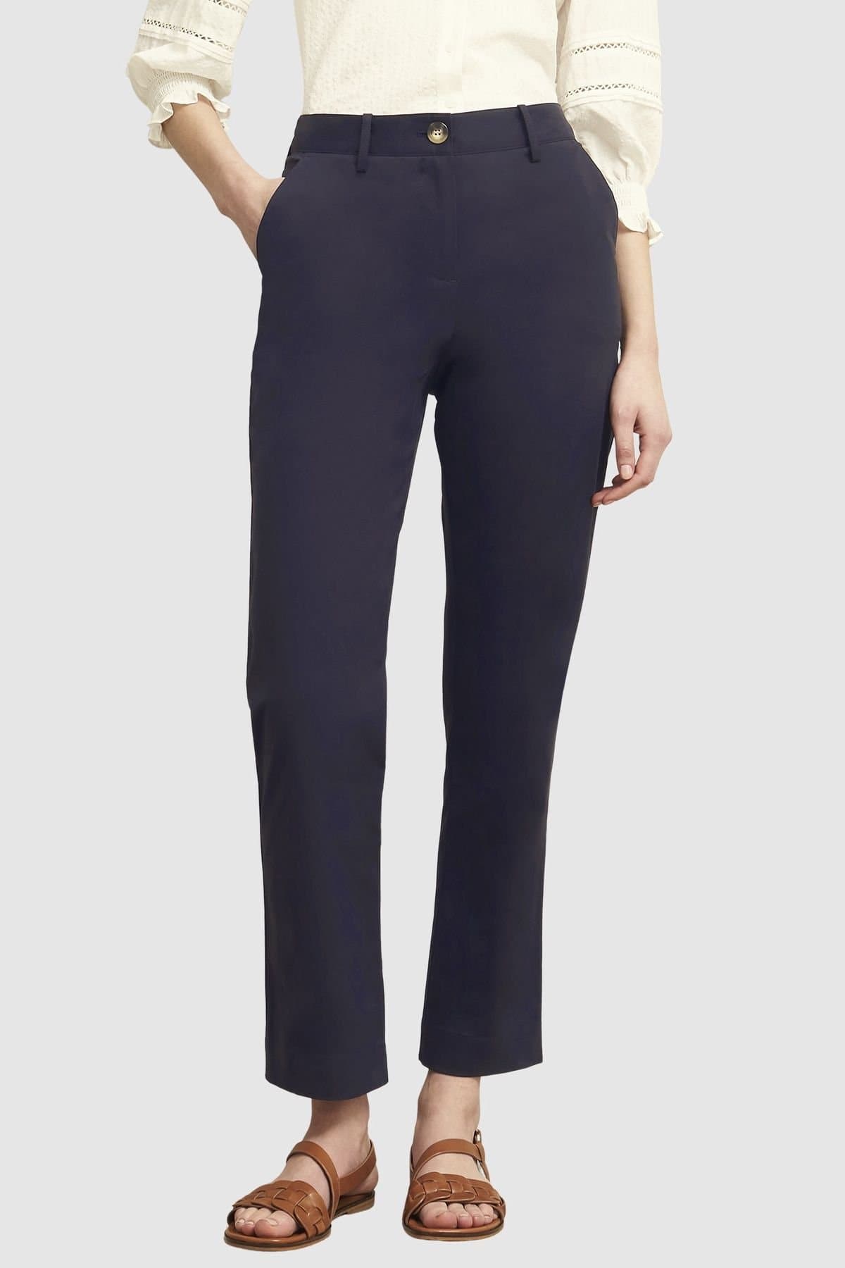 Hobbs London Hobbs London Dark Navy Chino Trousers