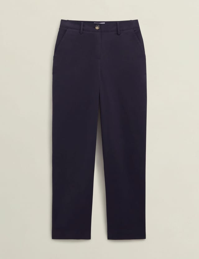 Hobbs London Hobbs London Women's Noa Chino Trouser in Dark Navy - 2
