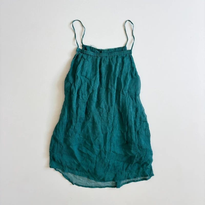 French Connection Turquoise Sequined Cami Top