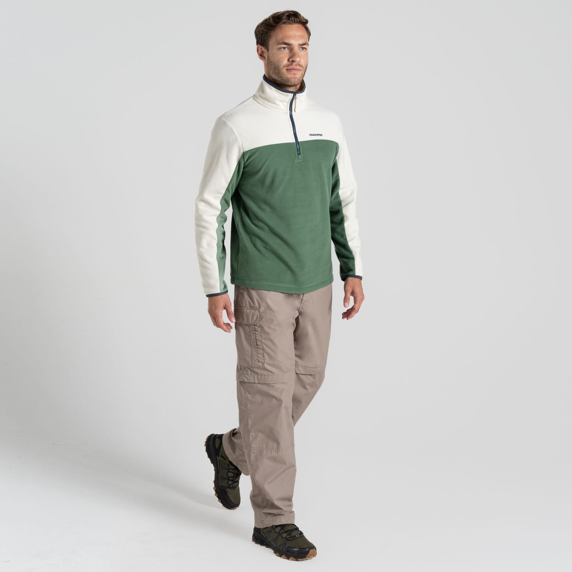 Craghoppers Craghoppers Men's Kiwi Convertible Water Repellent Anti-Insect Trousers in Beige - 4