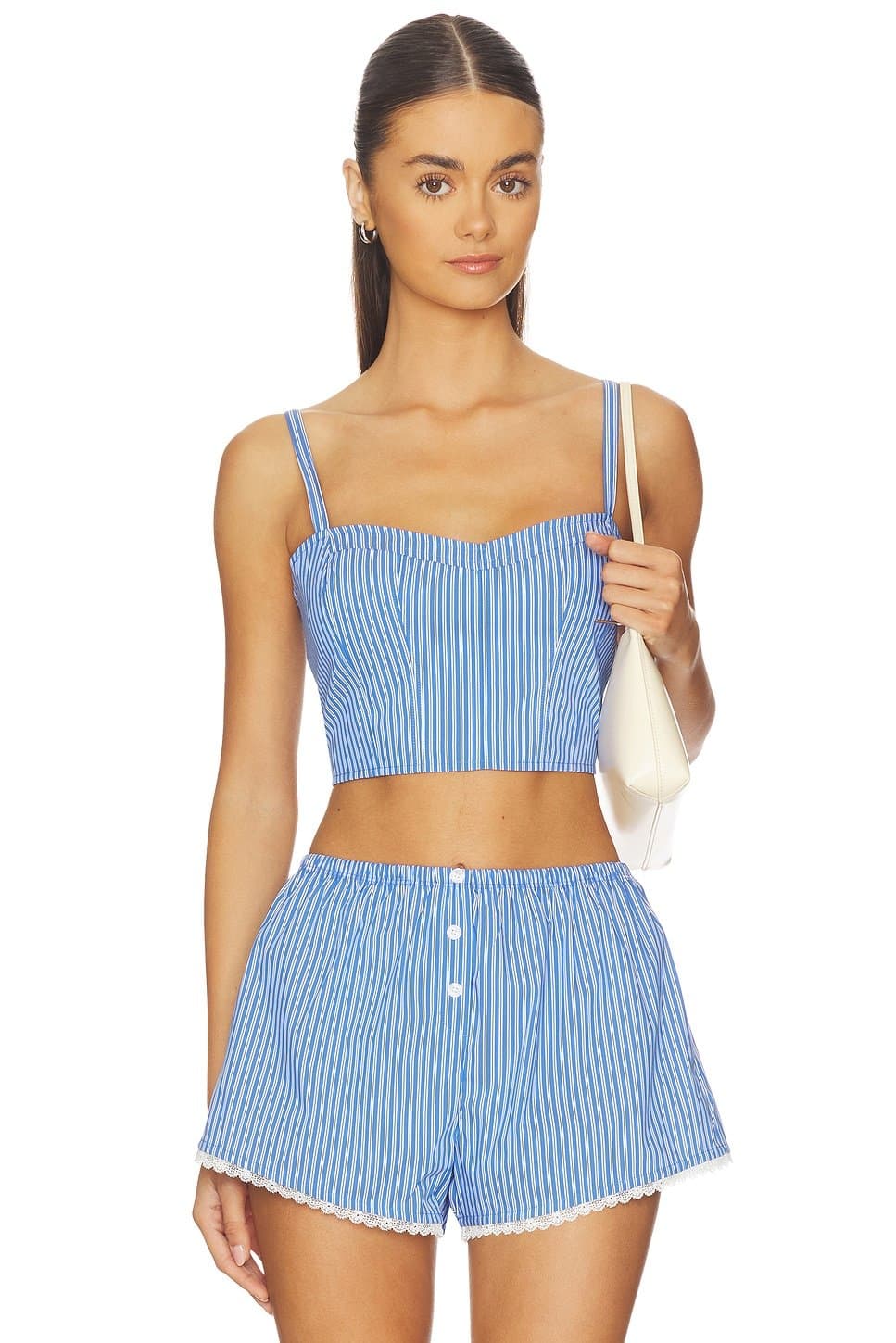 revolve Poplin Bustier Cami Top