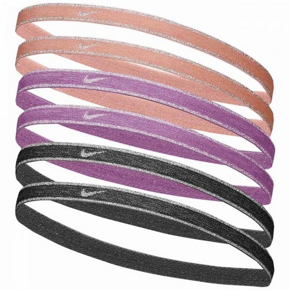 Nike Nike Women's Swoosh Metallic Sport Headband (Pack of 6) in Magenta