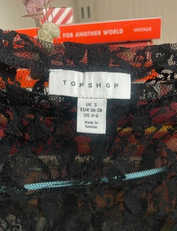 Topshop Topshop lace long sleeve