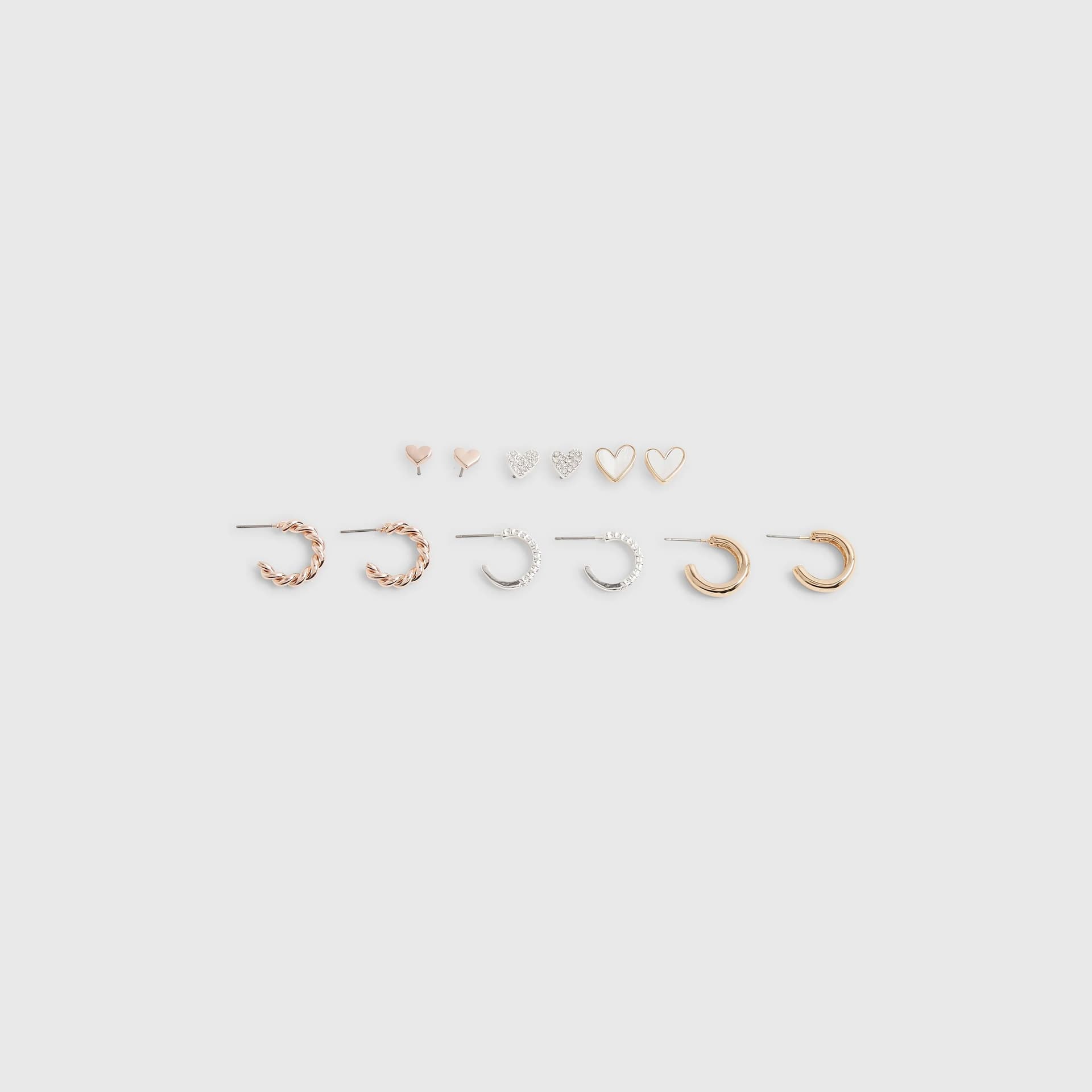 River Island River Island Womens Gold Hoop And Stud Earring Multipack