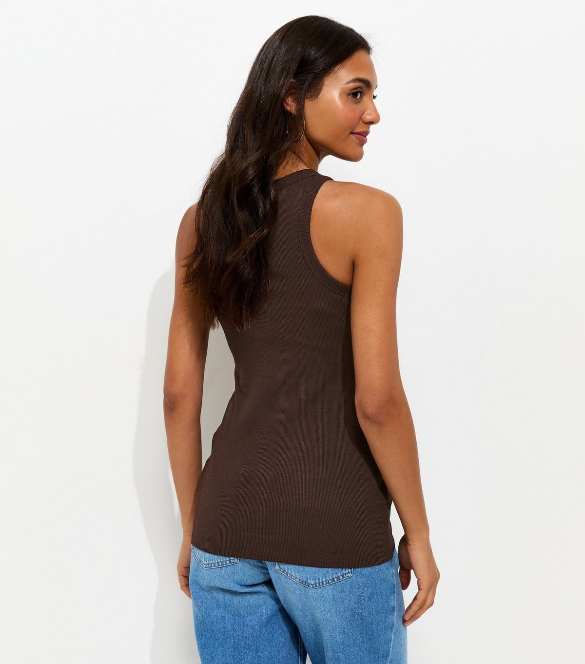 New Look Women's Maternity Dark Brown Racer Vest Top New Look - 4