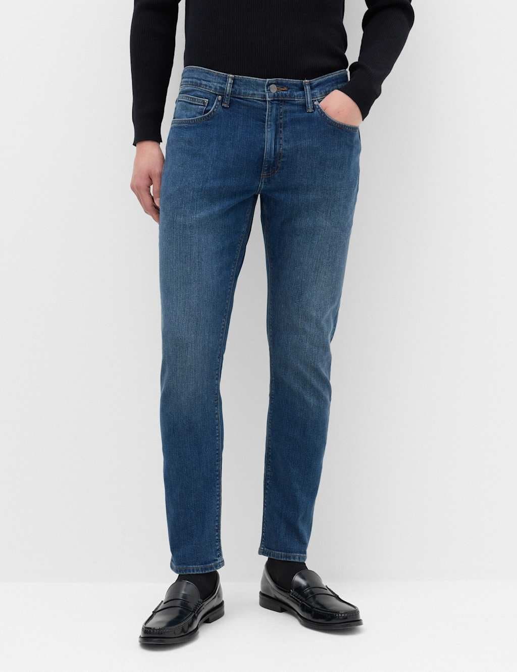 Marks & Spencer M&S Slim Fit Stretch Jeans Blue Denim