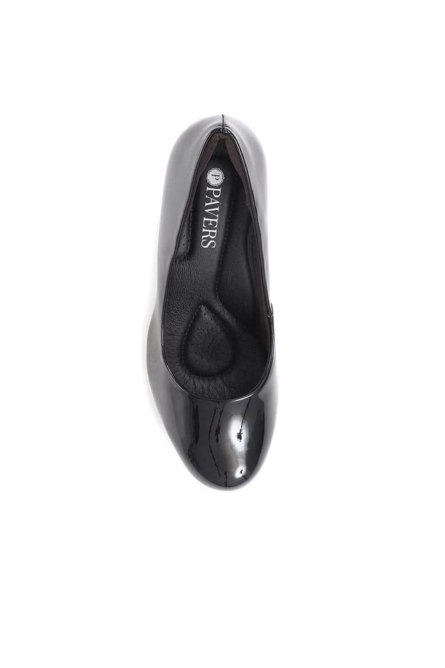 Pavers Pavers Women's High Heel Court Shoes in Jet Black - 3