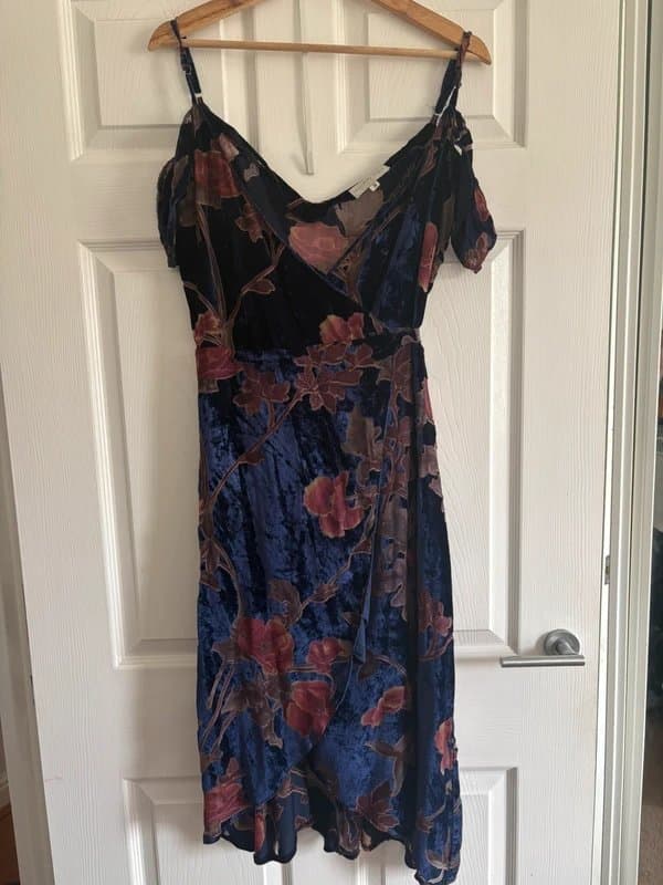 Never Fully Dressed Velvet flowy dress