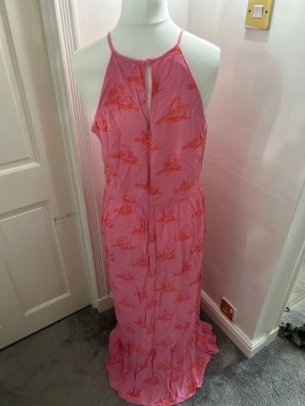 Never Fully Dressed NFD Pink & Red ‘Limoncello’ Dresa