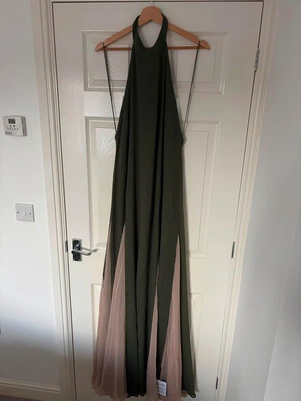 ASOS ASOS Halterneck Long Dress Size 16 Tall