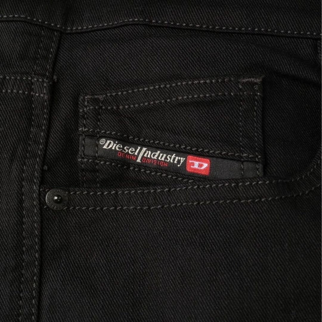 Diesel Diesel Men's D-viker Button Fly Regular Fit Jeans in Black - 4
