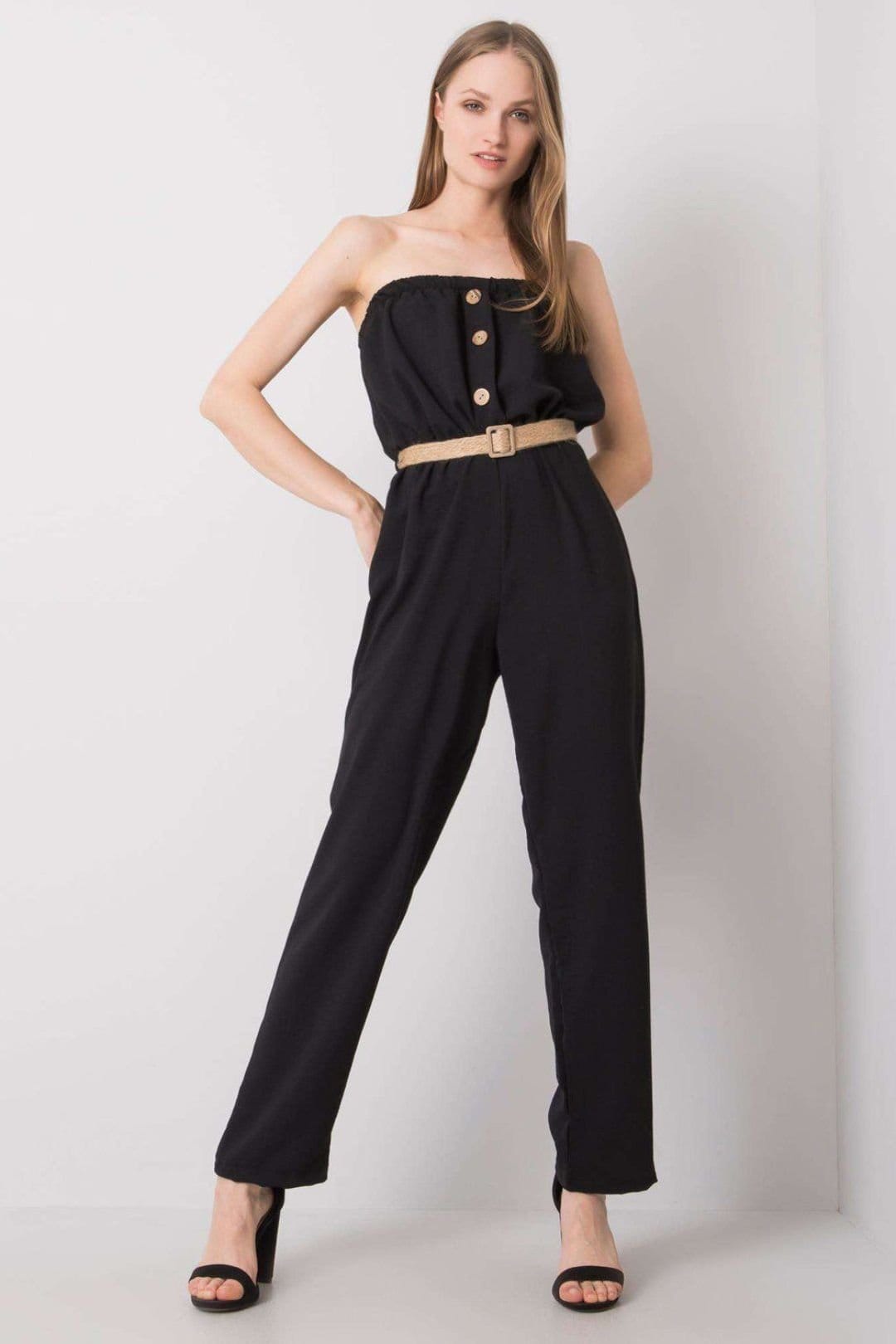Love Lace Black Sleeveless Jumpsuit